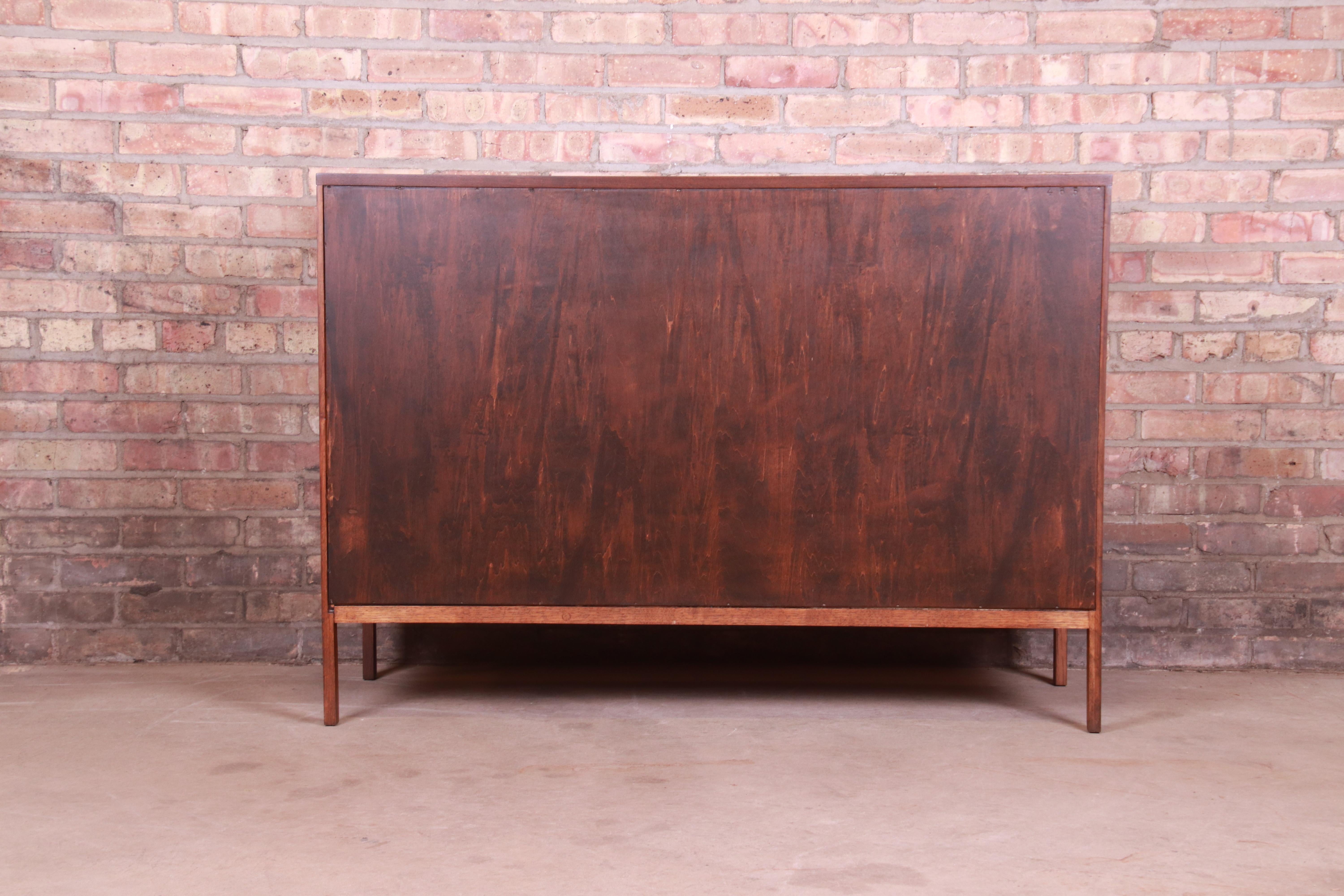 Paul McCobb for Calvin Mid-Century Modern Walnut Sideboard Credenza, Refinished 9