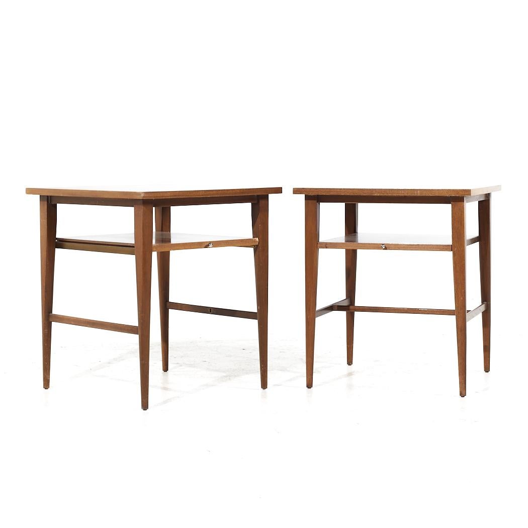 Paul McCobb for Calvin Mid Century Side Table Nightstands - Pair

Each nightstand measures: 21 wide x 22 deep x 24 inches high

All pieces of furniture can be had in what we call restored vintage condition. That means the piece is restored upon