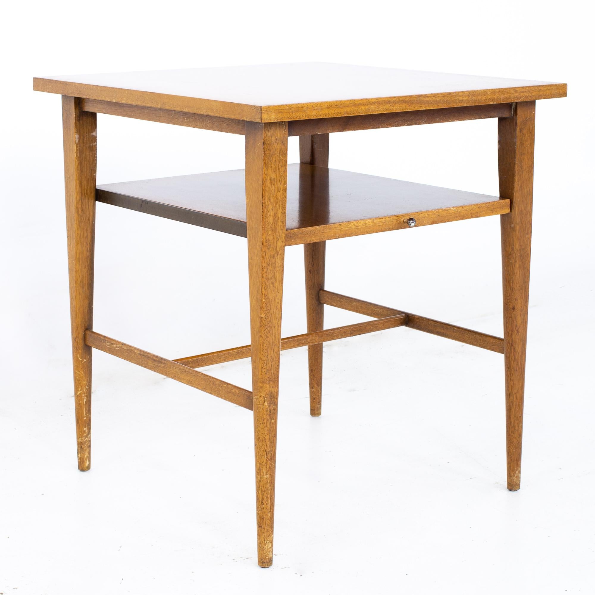 Paul McCobb paire de tables d'appoint mi-siècle modernes pour Calvin Bon état - En vente à Countryside, IL