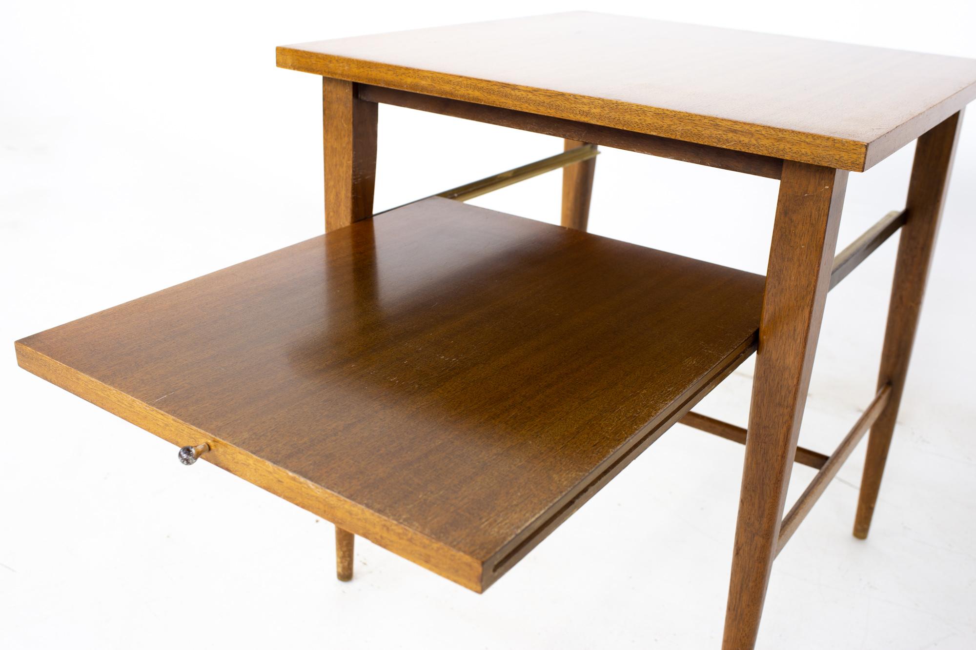 Paul McCobb for Calvin Mid Century Side End Tables - Pair For Sale 1
