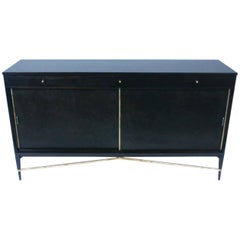 Paul McCobb for Calvin Sideboard with Brass X-Stretcher