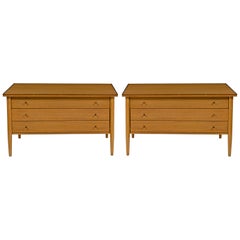 Paul McCobb for Calvin The Irwin Collection 3-Drawer End Tables or Nightstands