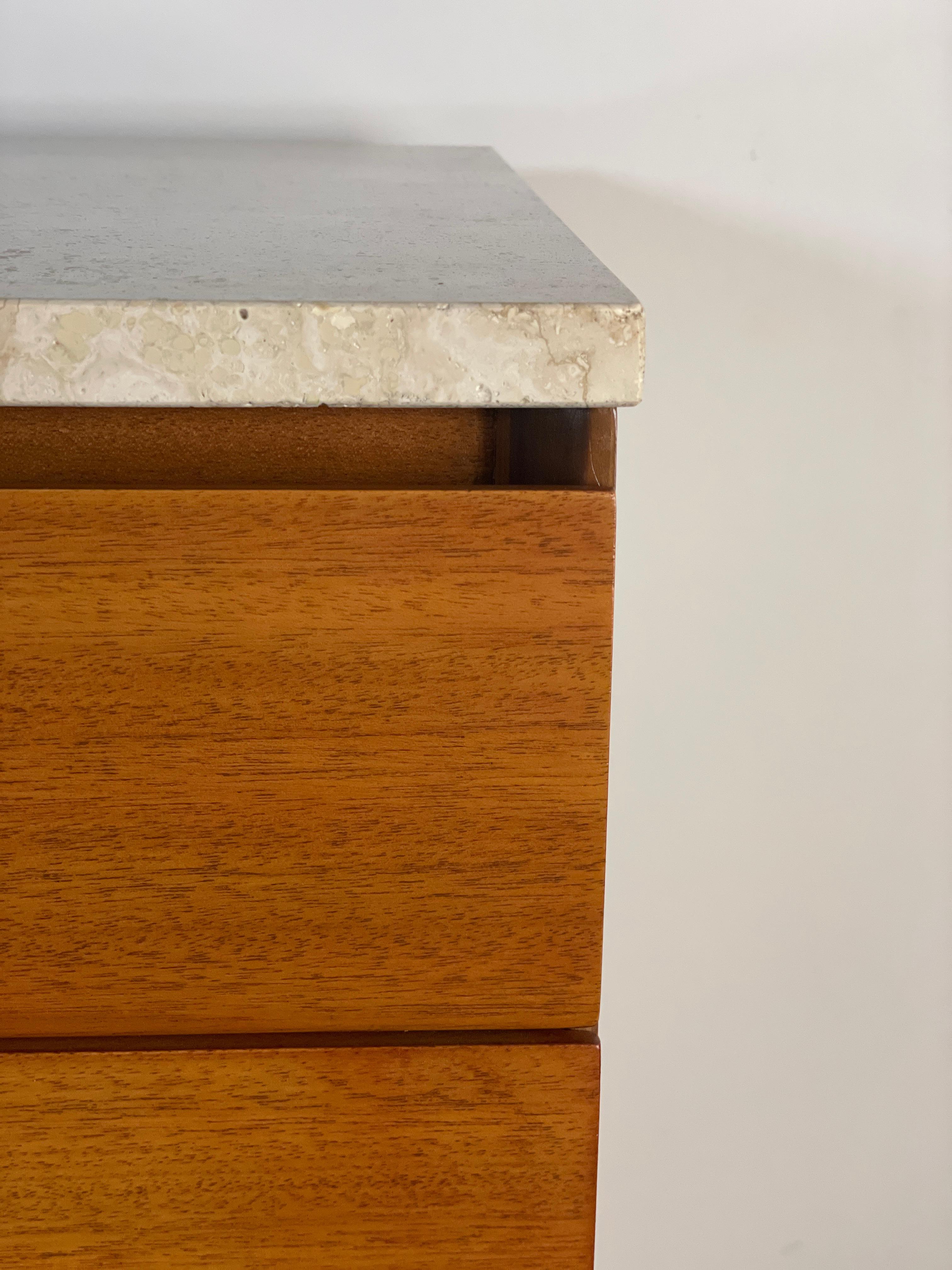 Paul McCobb for Calvin Travertine Top Credenza 2