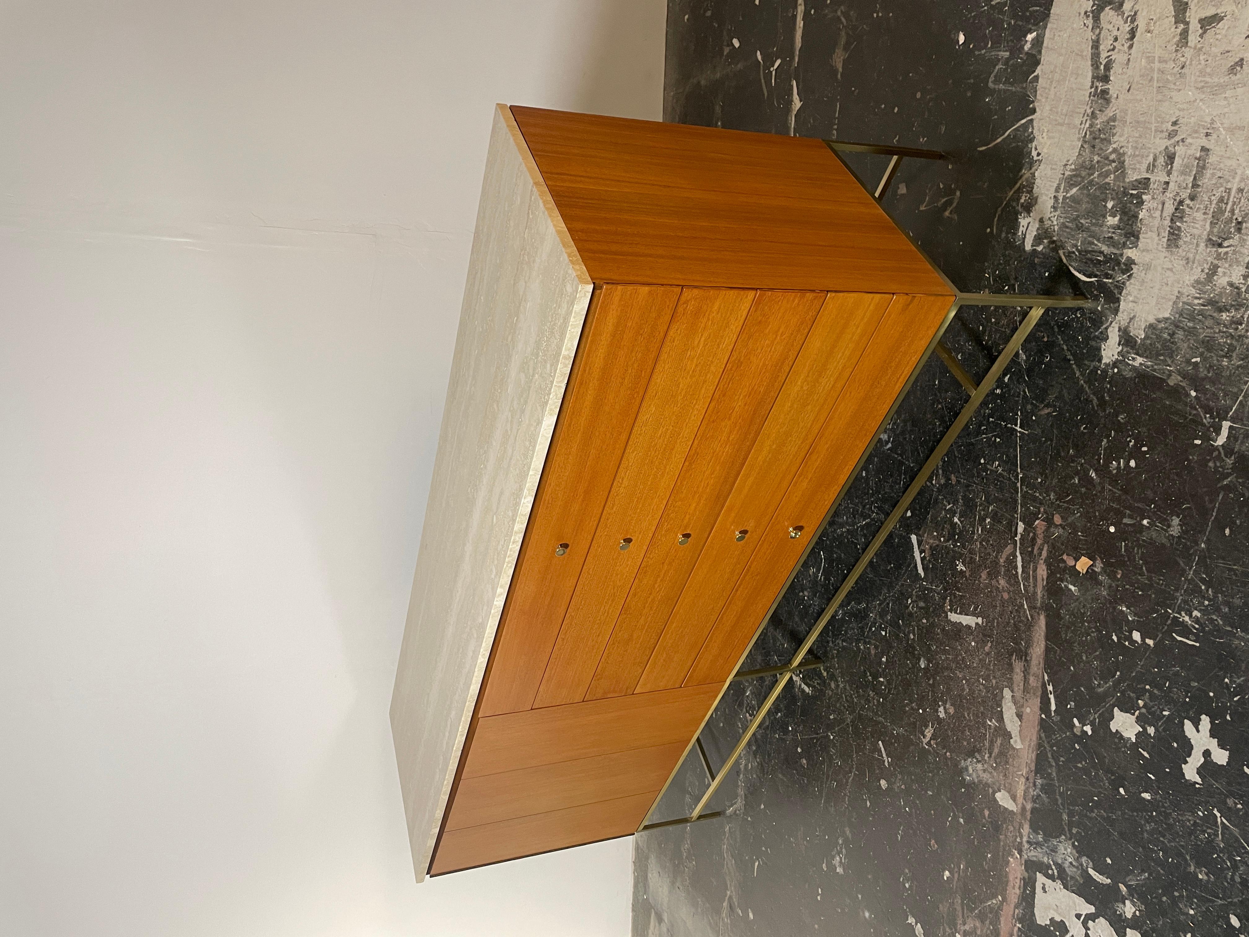 Paul McCobb for Calvin Travertine Top Credenza 3