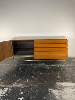 Paul McCobb for Calvin Travertine Top Credenza