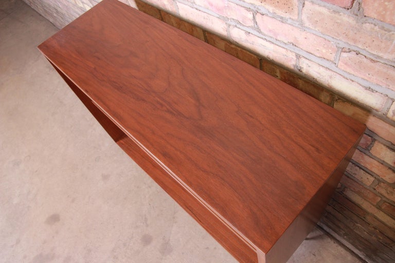 Paul McCobb for Calvin Walnut Bookcase on Hairpin Legs, Newly ...