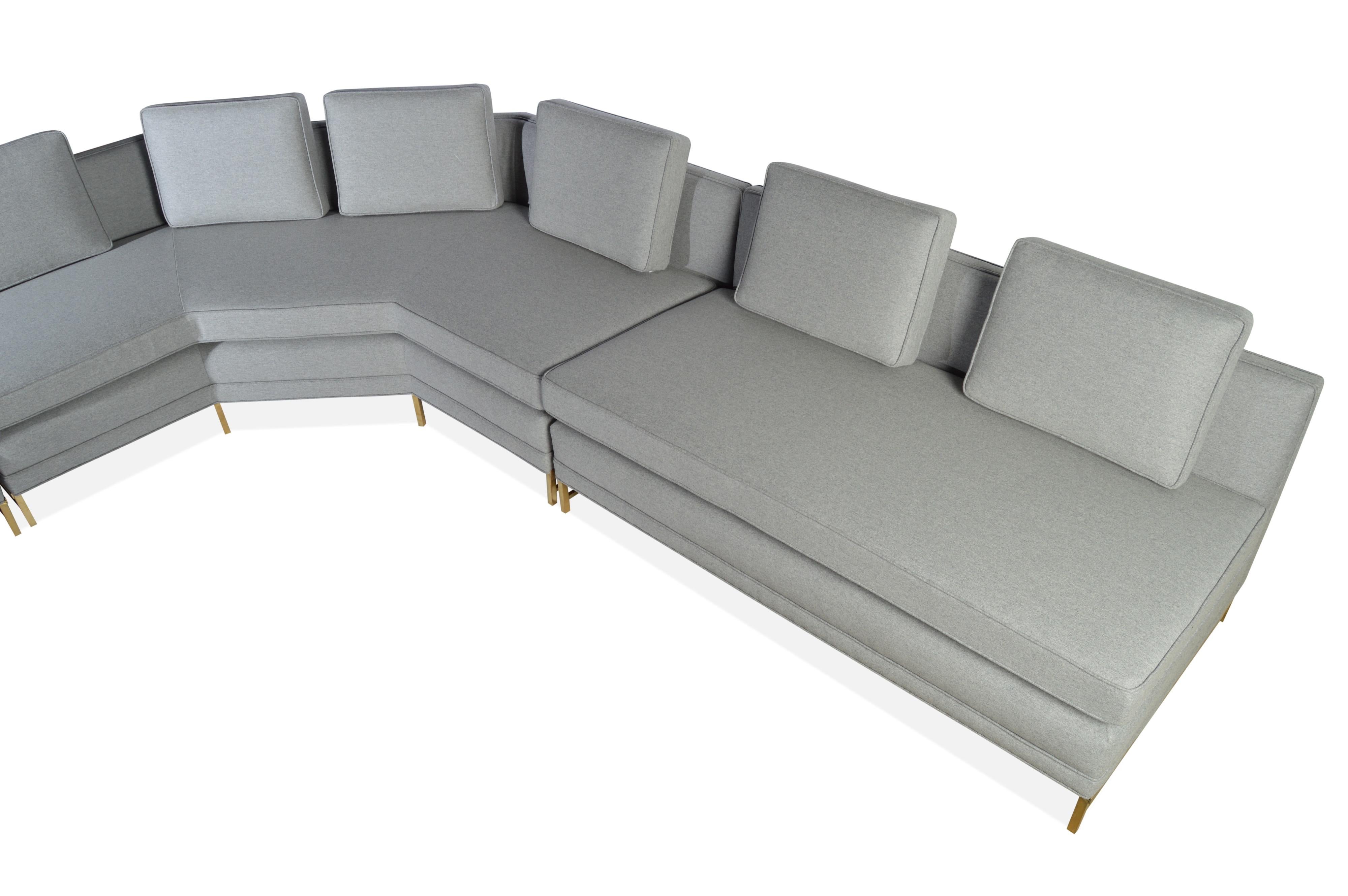 Mid-Century Modern Paul McCobb for Custom Craft 3 Piece Sectional Sofa