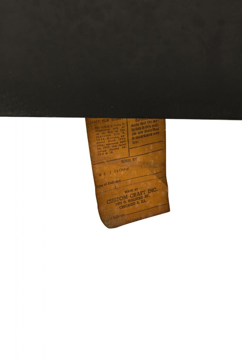 Schwarzer Ledersessel von Paul McCobb für Custom Craft Inc. (20. Jahrhundert) im Angebot