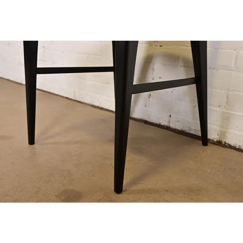 Paul McCobb für Directional Schwarz lackierte Fliege Esszimmerstühle, Paar im Angebot 5