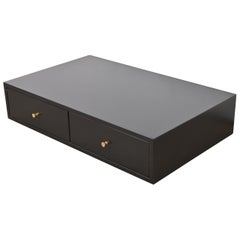 Paul McCobb for Directional Black Lacquered Jewelry Chest, Newly Refinished
