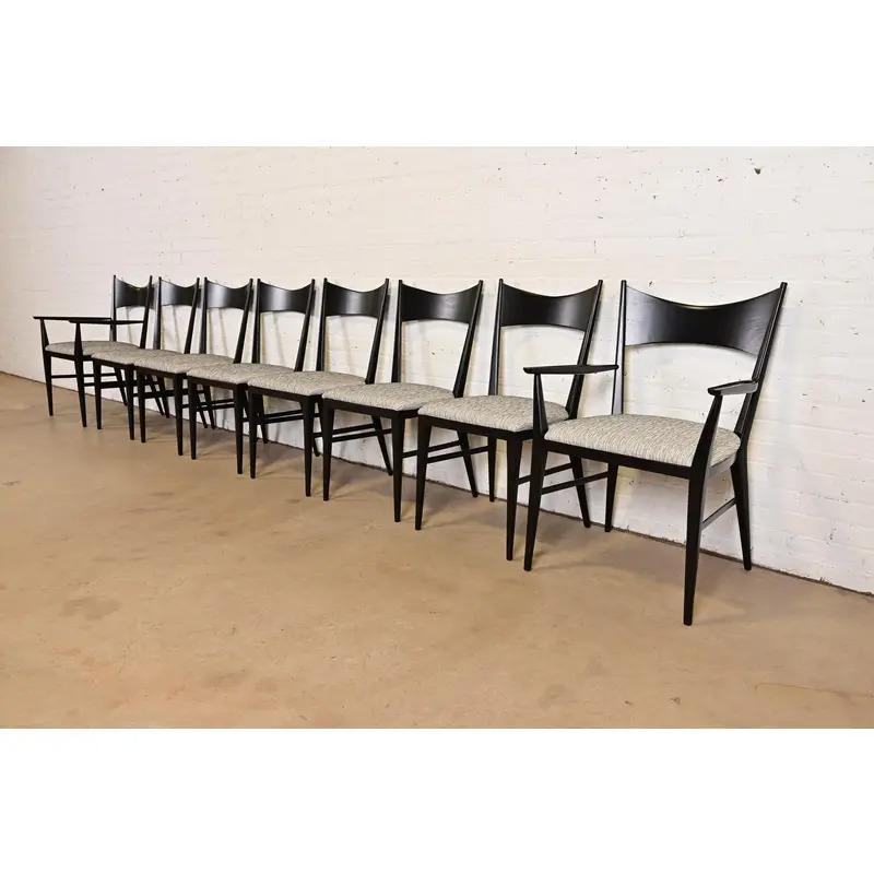 Paul McCobb für Directional Bow Tie Armchairs oder Dining Captain Chairs, Paar im Angebot 7