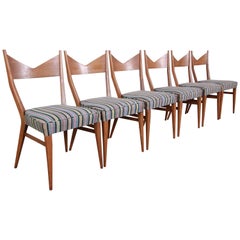 Paul McCobb for Directional Bow Tie Dining Chairs, Set of Six