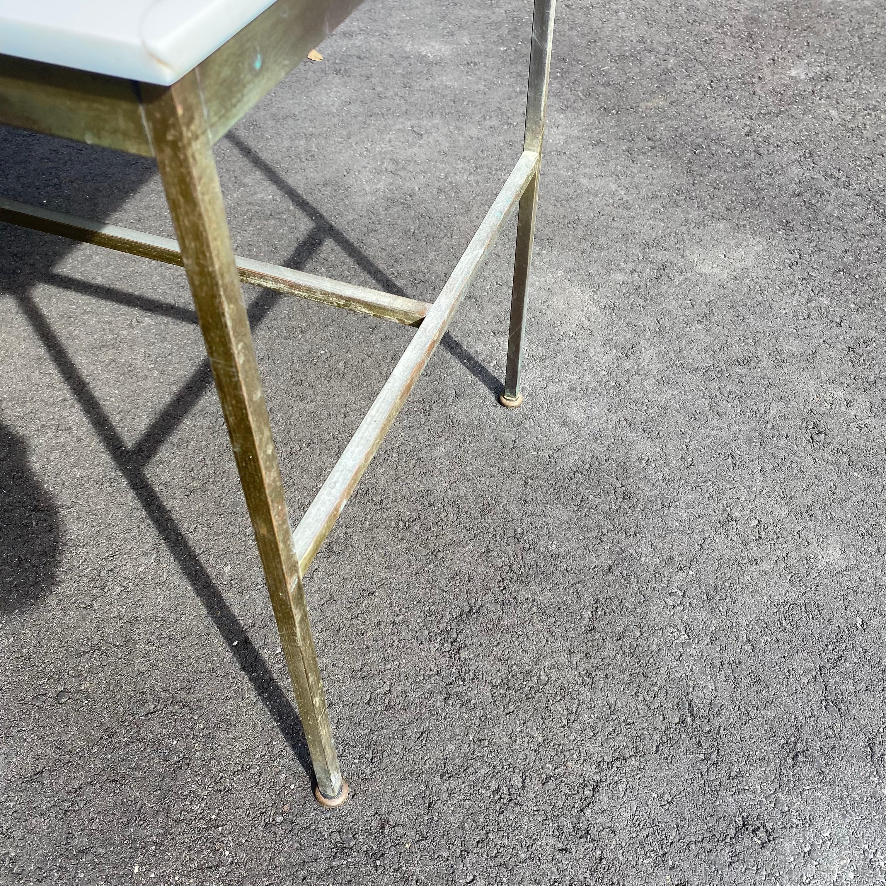 Paul McCobb for Directional Brass and Carrara Glass Console Table, ca. 1950's 3