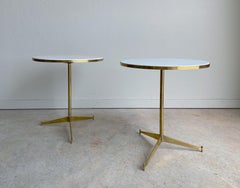 Paul McCobb for Directional Brass and Vitrolite “Cigarette” Table, 1954