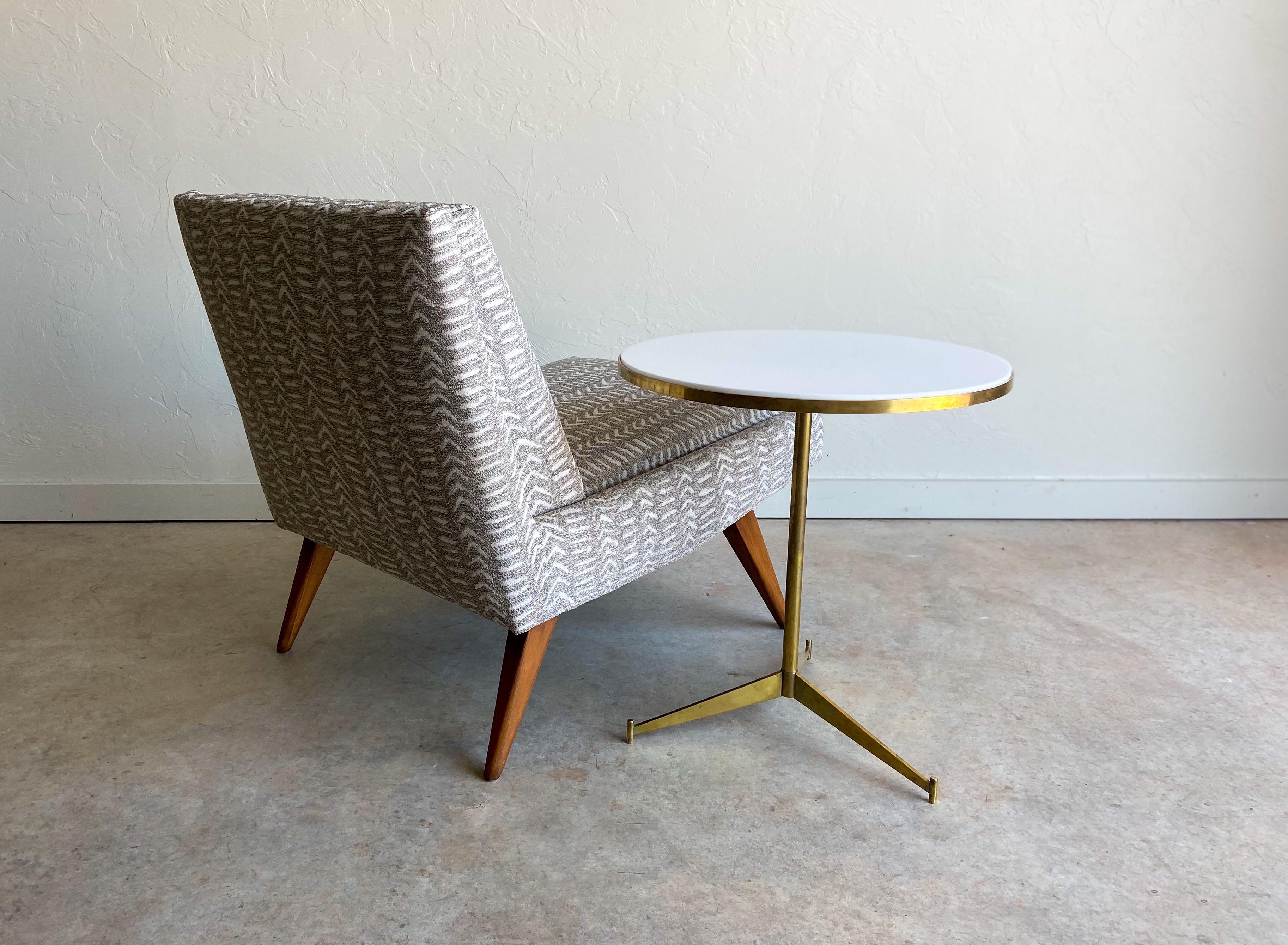 Paul McCobb for Directional Brass and Vitrolite Cigarette Table 2