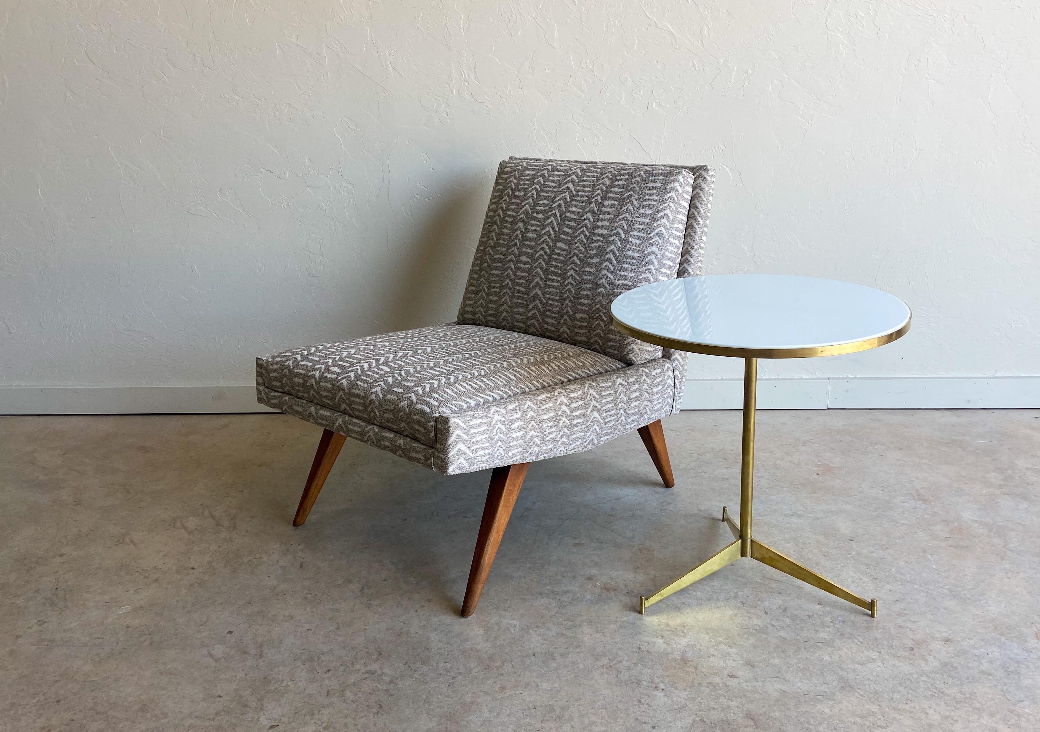 Paul McCobb for Directional Brass and Vitrolite Cigarette Table 1