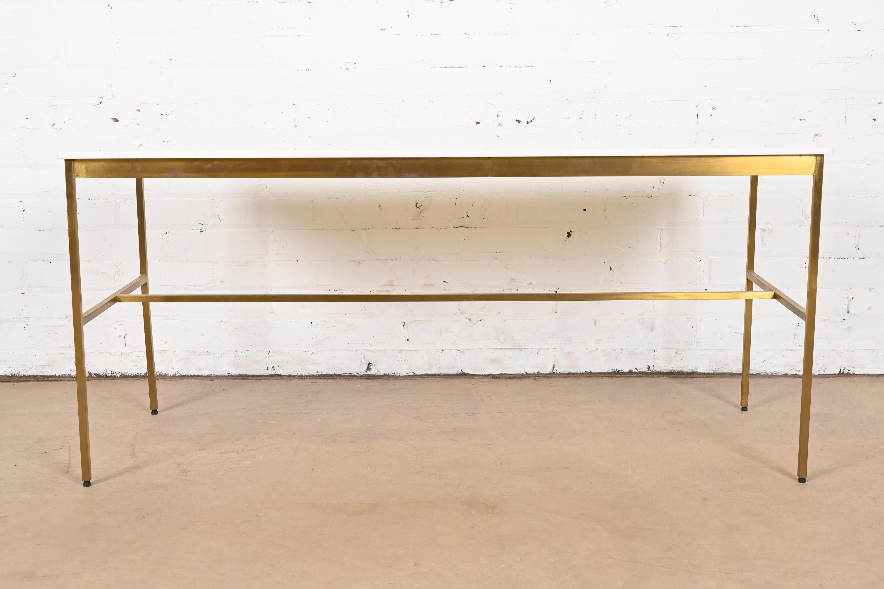 Paul McCobb for Directional Brass and Vitrolite Cocktail Table, 1950s For Sale 3