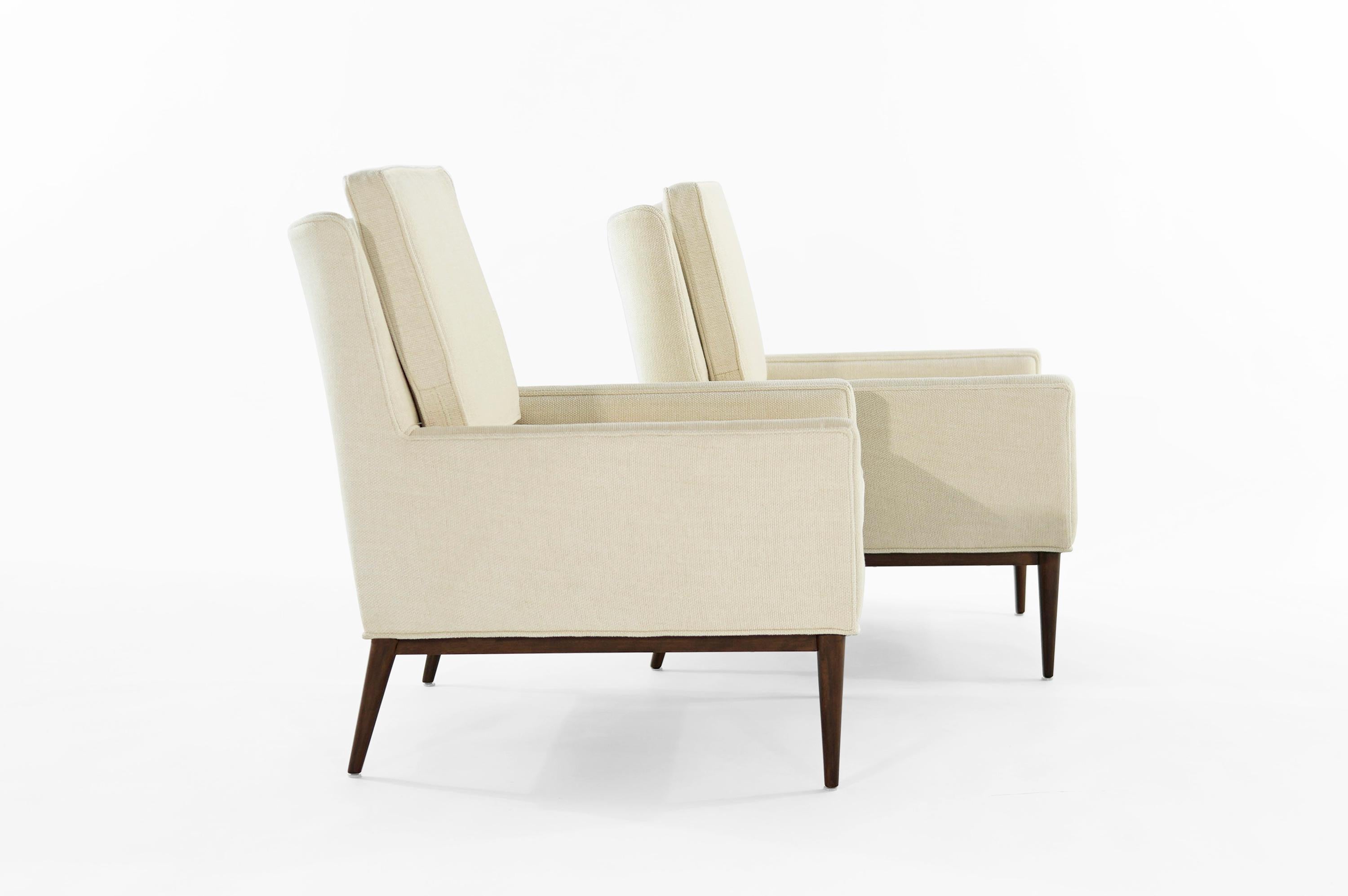 Cotton Paul McCobb for Directional Lounge Chairs, circa 1950s