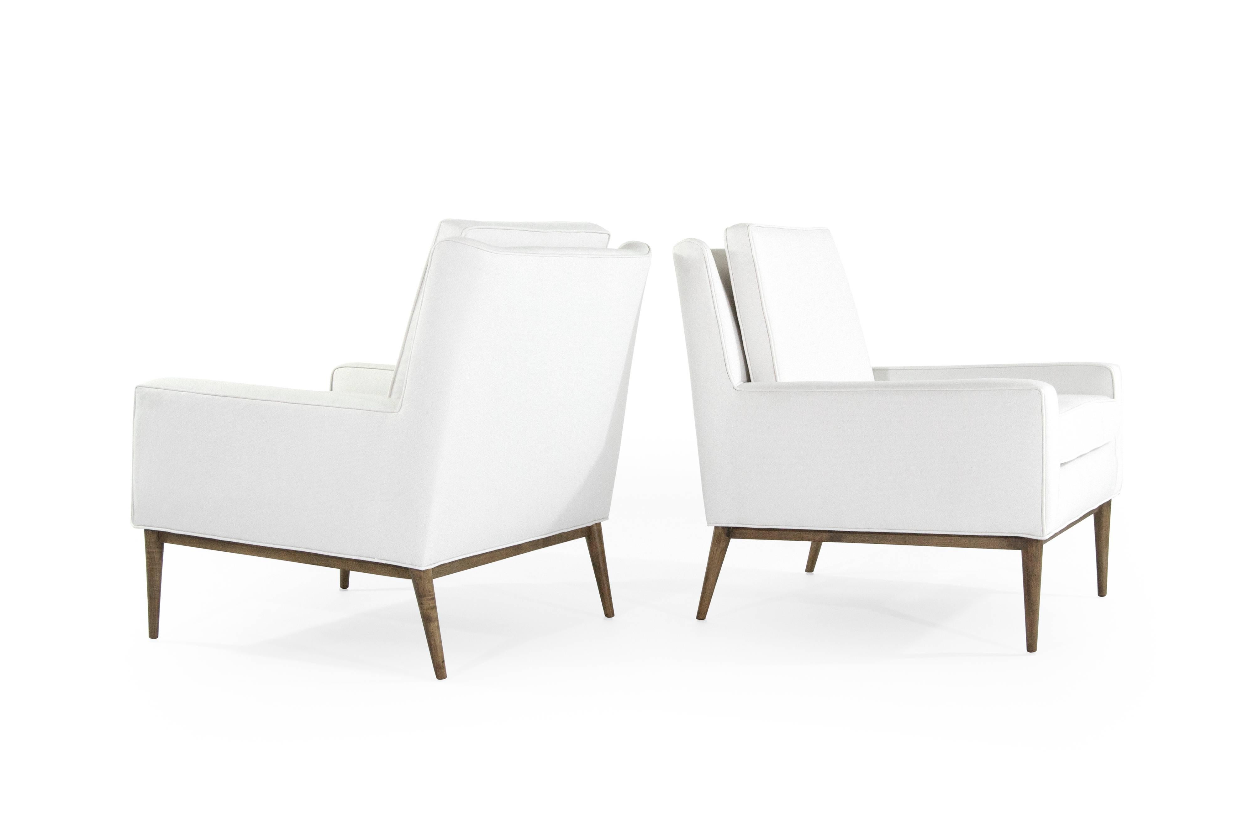 Mid-Century Modern Paul McCobb for Directional Lounge Chairs in Linen, 1950s