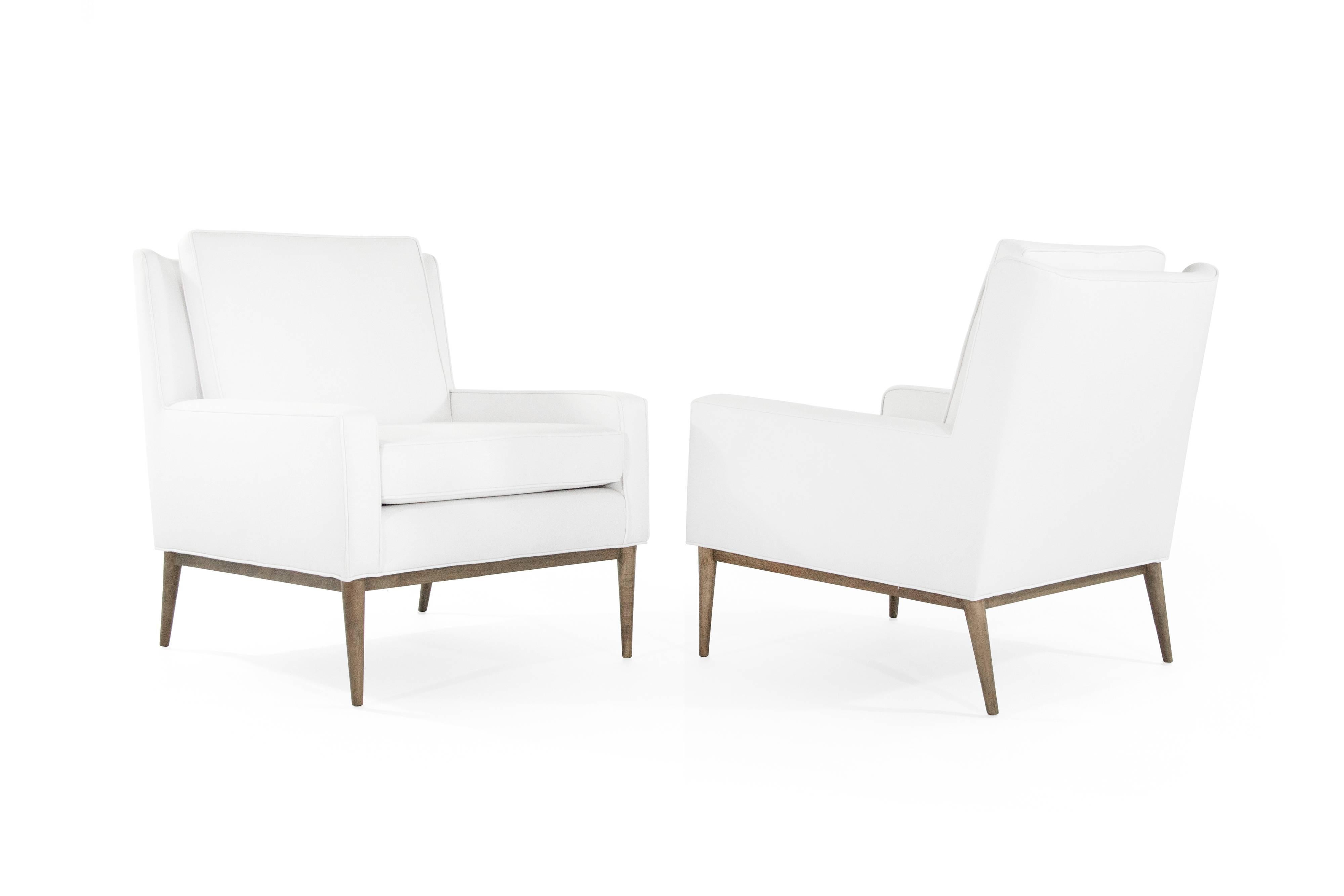 American Paul McCobb for Directional Lounge Chairs in Linen, 1950s