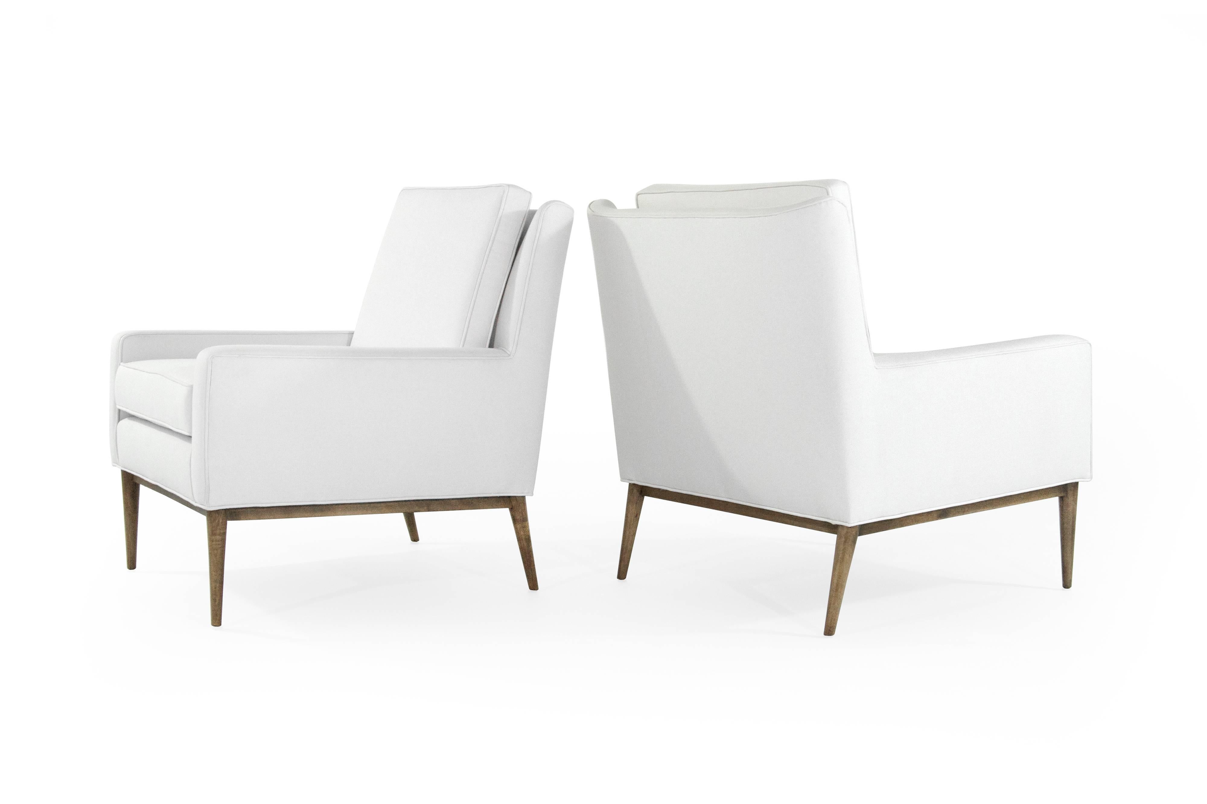 20th Century Paul McCobb for Directional Lounge Chairs in Linen, 1950s