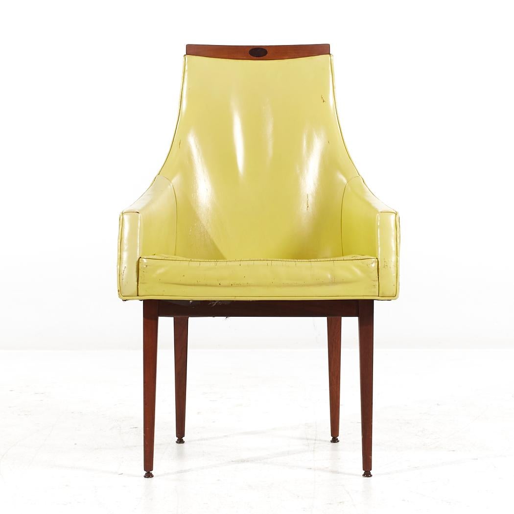 Paul McCobb for Directional MCM Bleached Mahogany and Cane Dining Chairs - 4 For Sale 5