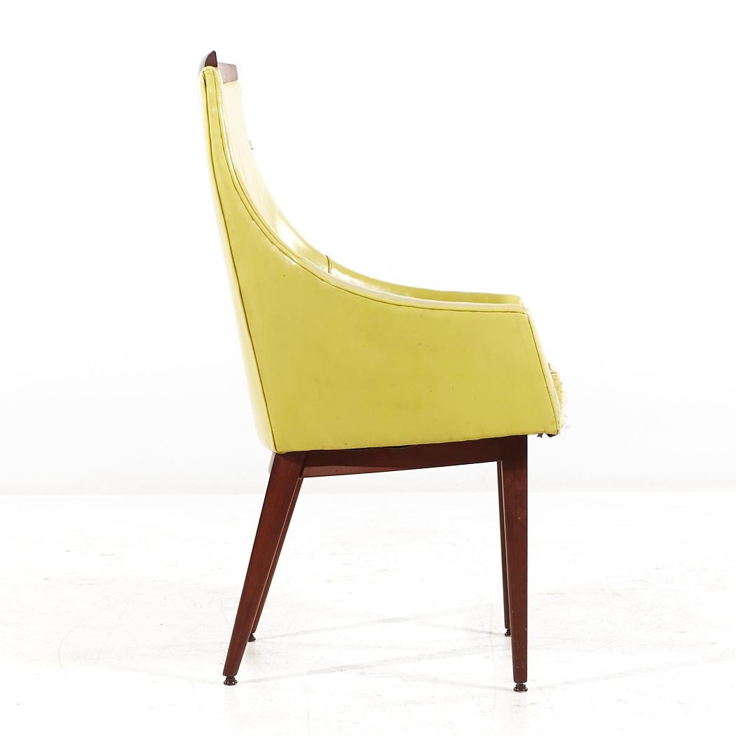 Paul McCobb for Directional MCM Bleached Mahogany and Cane Dining Chairs - 4 For Sale 7