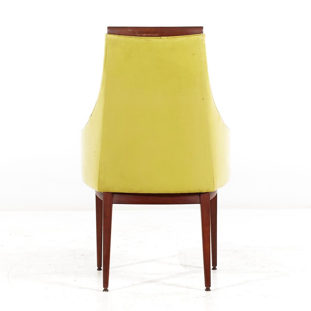 Paul McCobb for Directional MCM Bleached Mahogany and Cane Dining Chairs - 4 For Sale 8