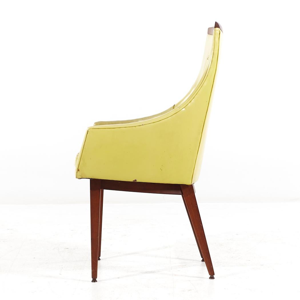 Paul McCobb for Directional MCM Bleached Mahogany and Cane Dining Chairs - 4 For Sale 9