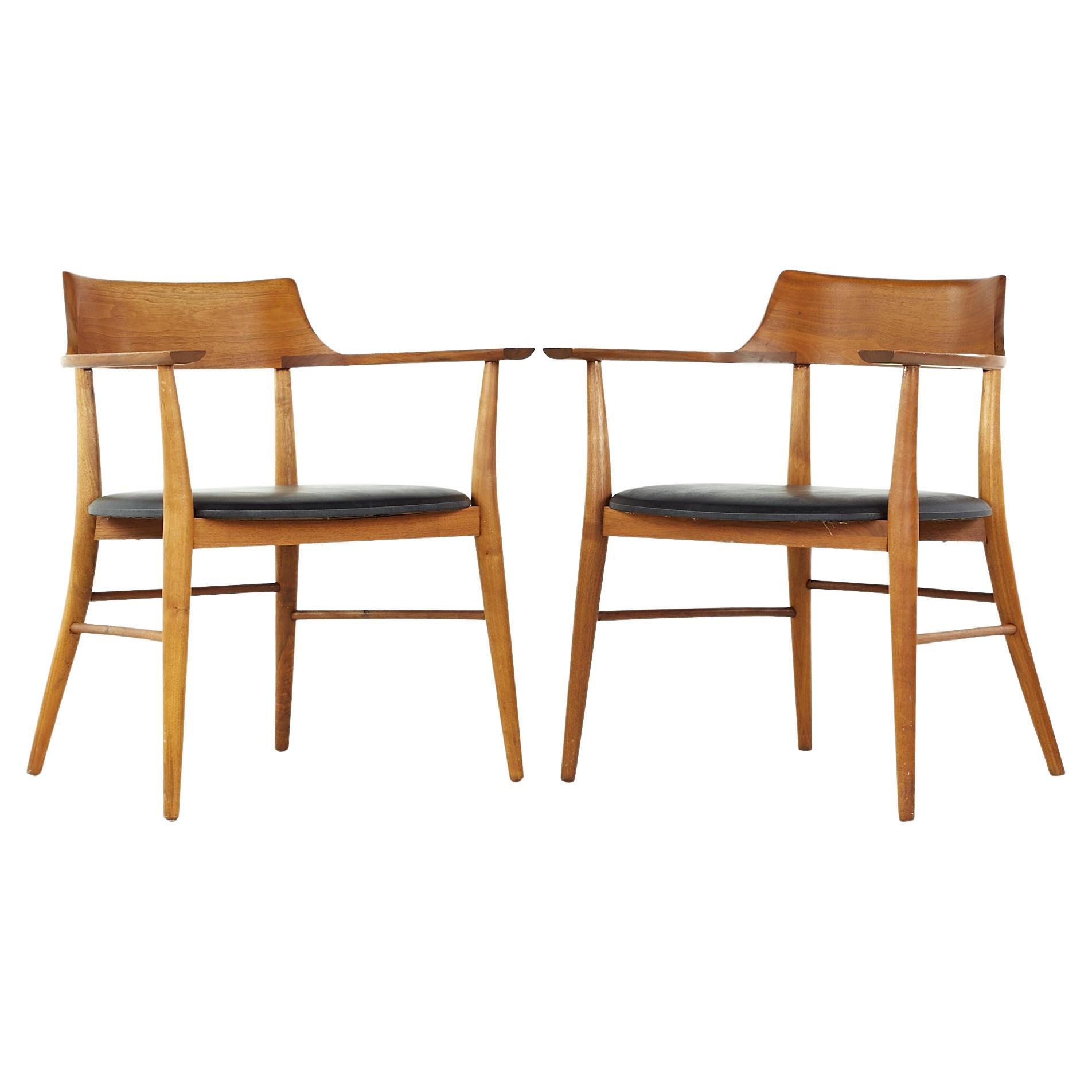 Paul McCobb for Directional Midcentury Occasional Lounge Chairs, Pair