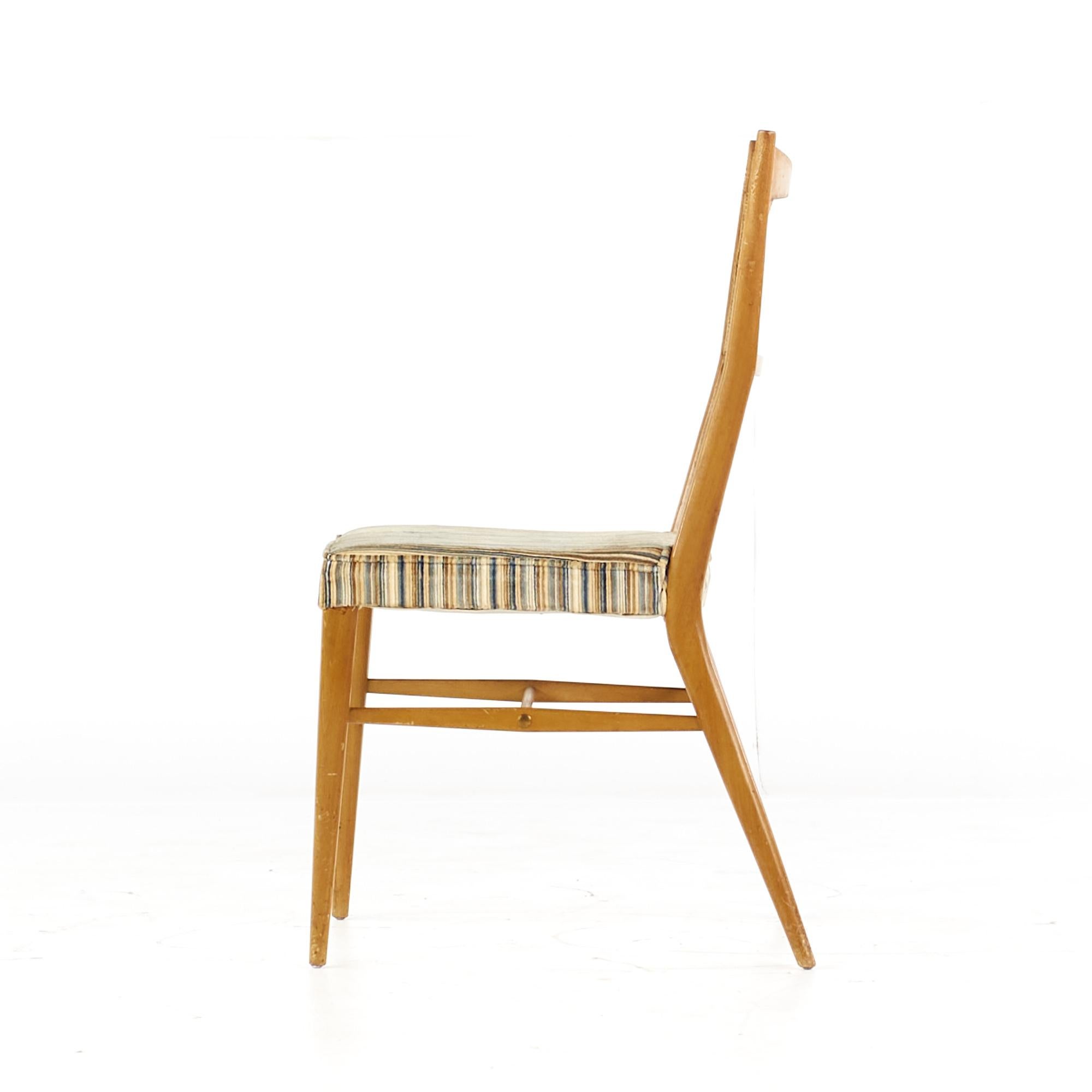 Paul McCobb for Directional Mid Century Walnut and Cane Dining Chairs, Set of 6 (chaises de salle à manger en noyer et en rotin du milieu du siècle dernier) en vente 2