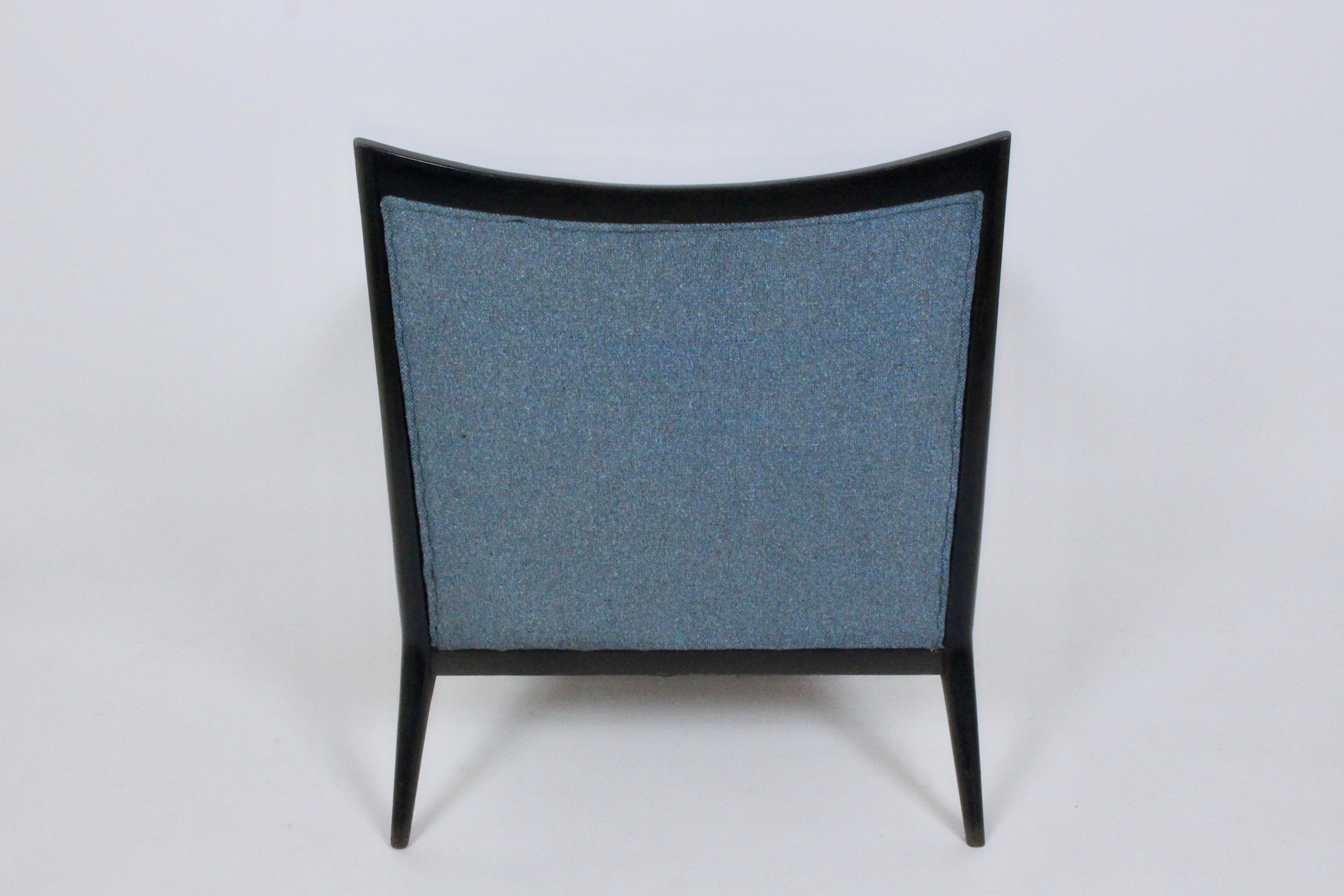 Ebonized Paul McCobb for Directional Model 1322 Black Rim Lounge Chair For Sale