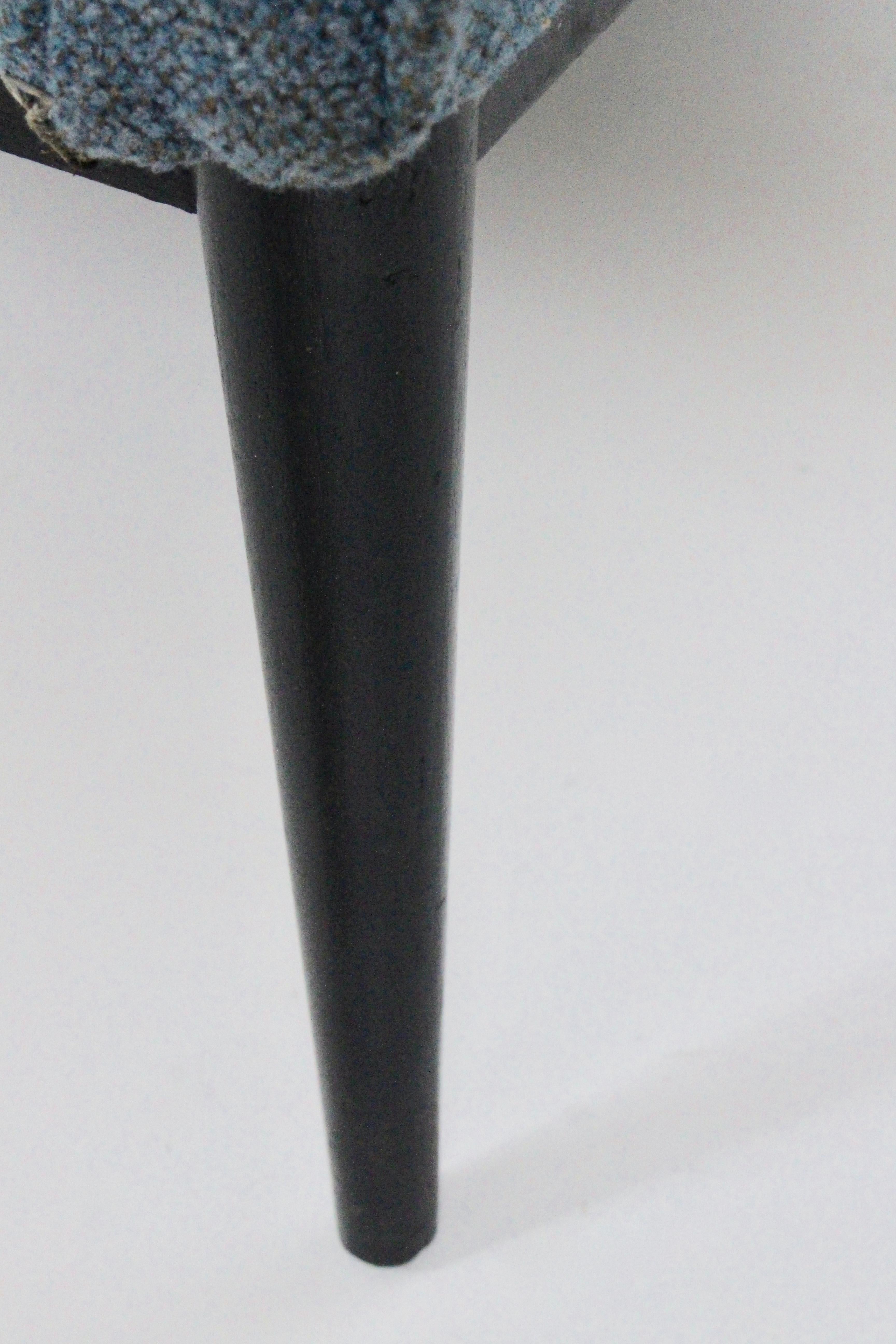 Loungesessel mit schwarzem Rand, Modell 1322, Paul McCobb für Directional (Stoff) im Angebot