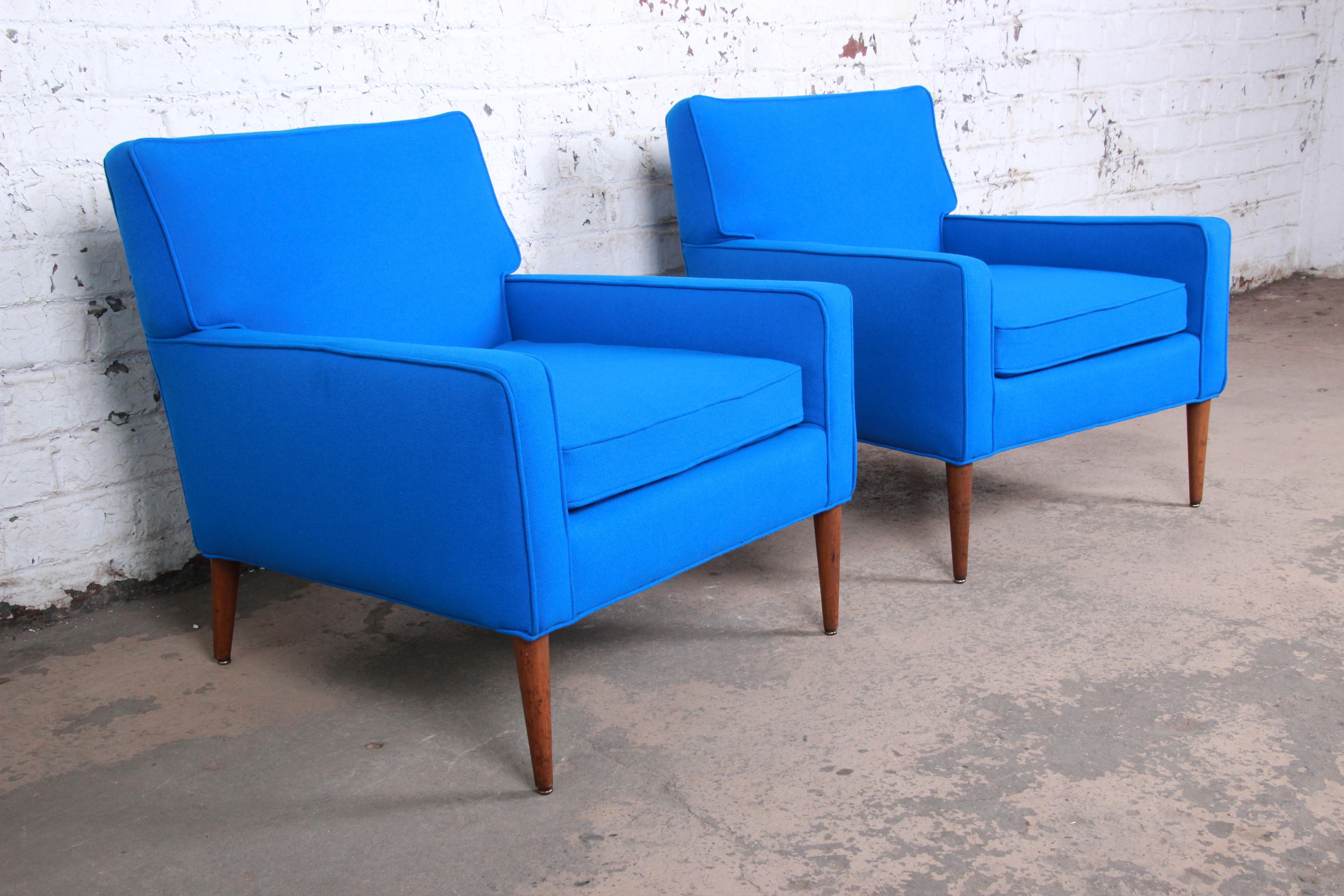 Mid-Century Modern Paul McCobb for Directional Model 3022 Lounge Chairs, Newly Reupholstered