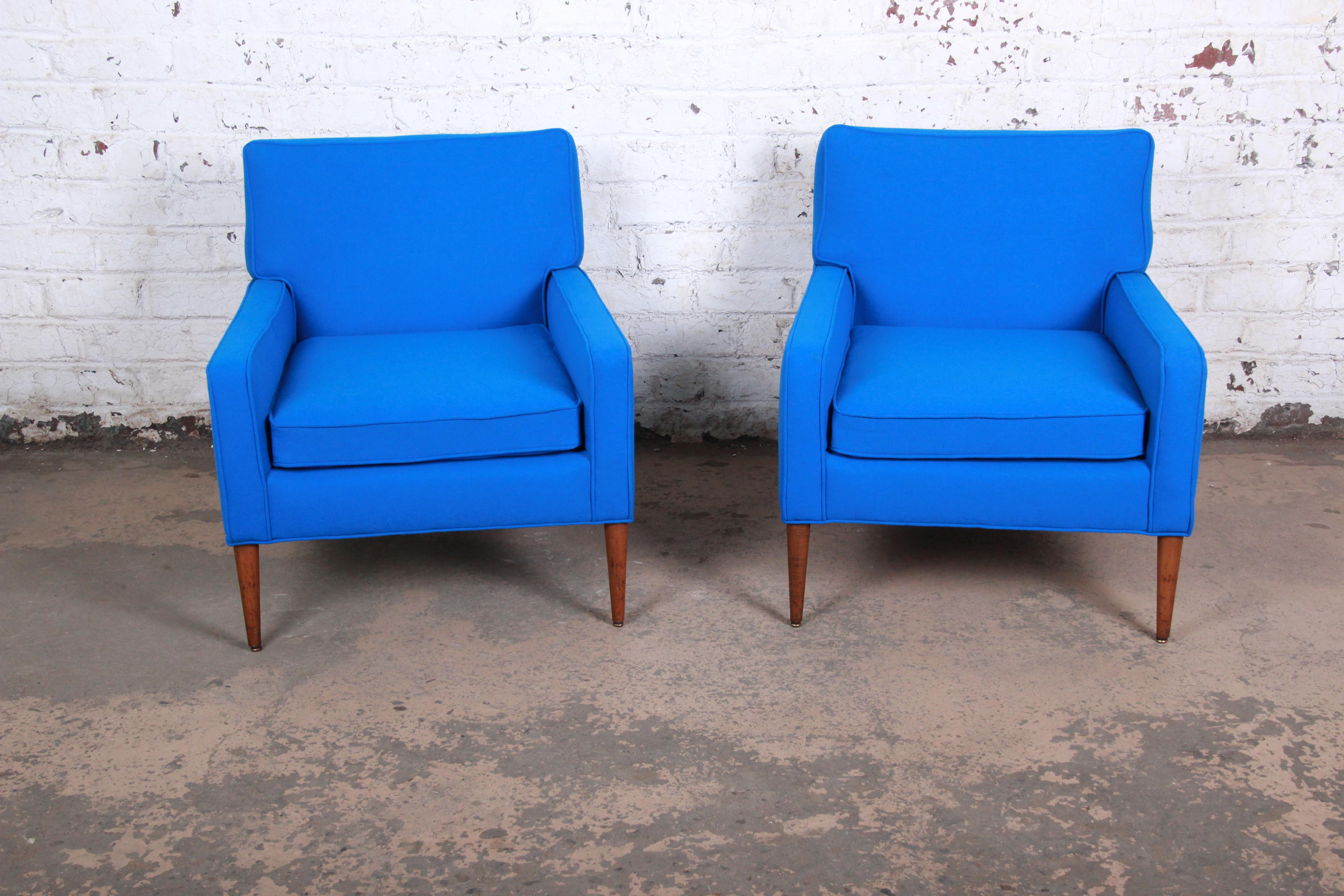 Mid-20th Century Paul McCobb for Directional Model 3022 Lounge Chairs, Newly Reupholstered