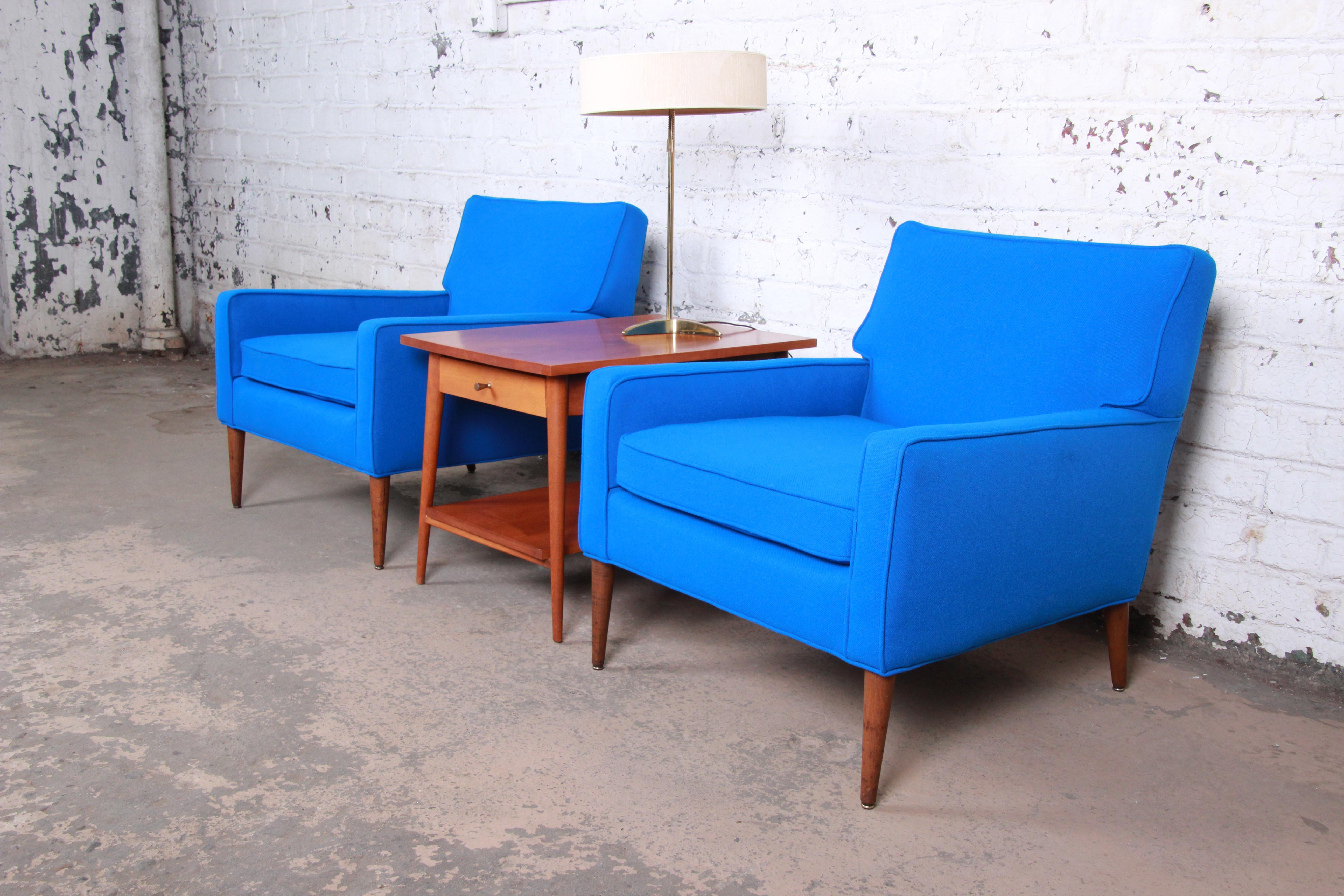 Paul McCobb for Directional Model 3022 Lounge Chairs, Newly Reupholstered 1