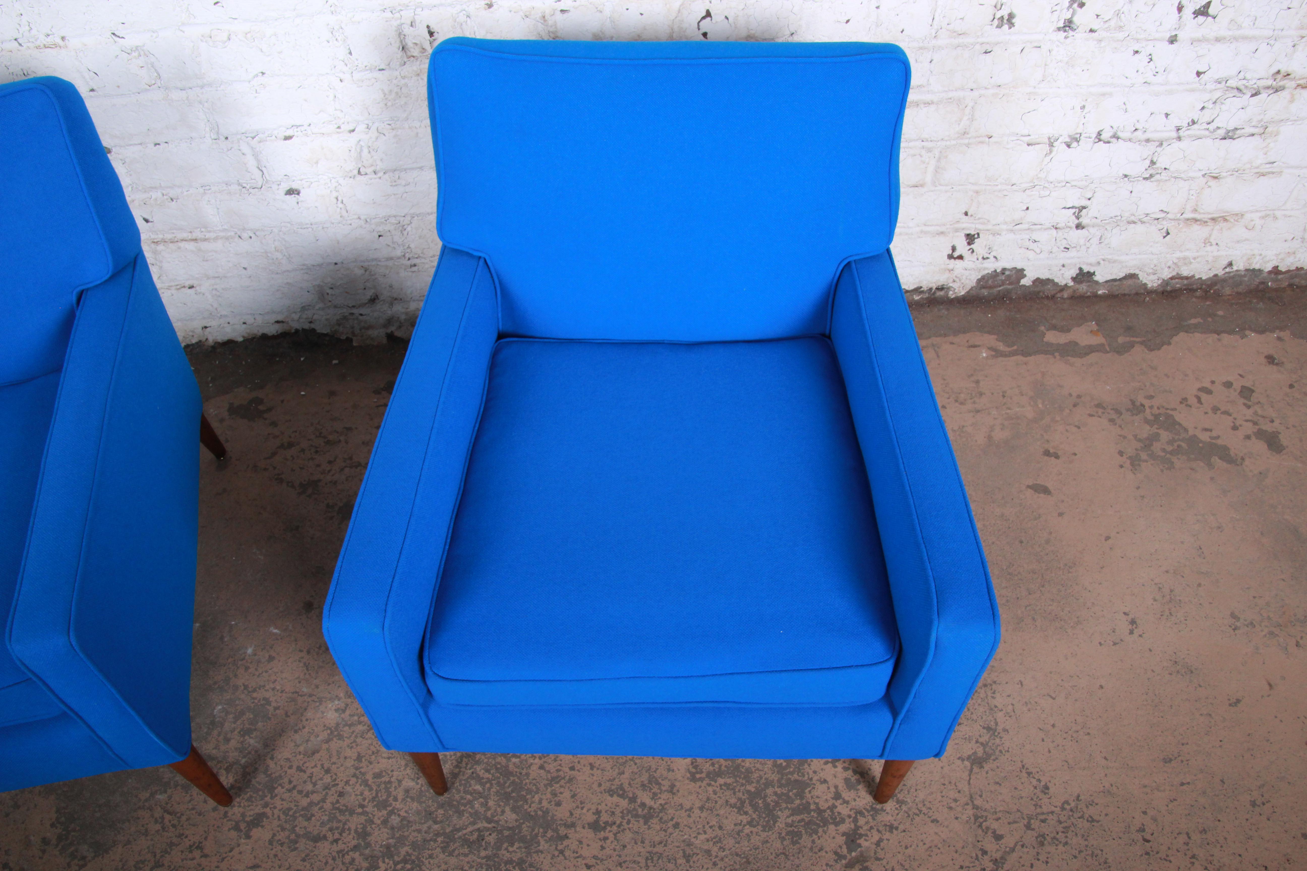 Paul McCobb for Directional Model 3022 Lounge Chairs, Newly Reupholstered 3