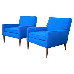 Paul McCobb for Directional Model 3022 Lounge Chairs, Newly Reupholstered