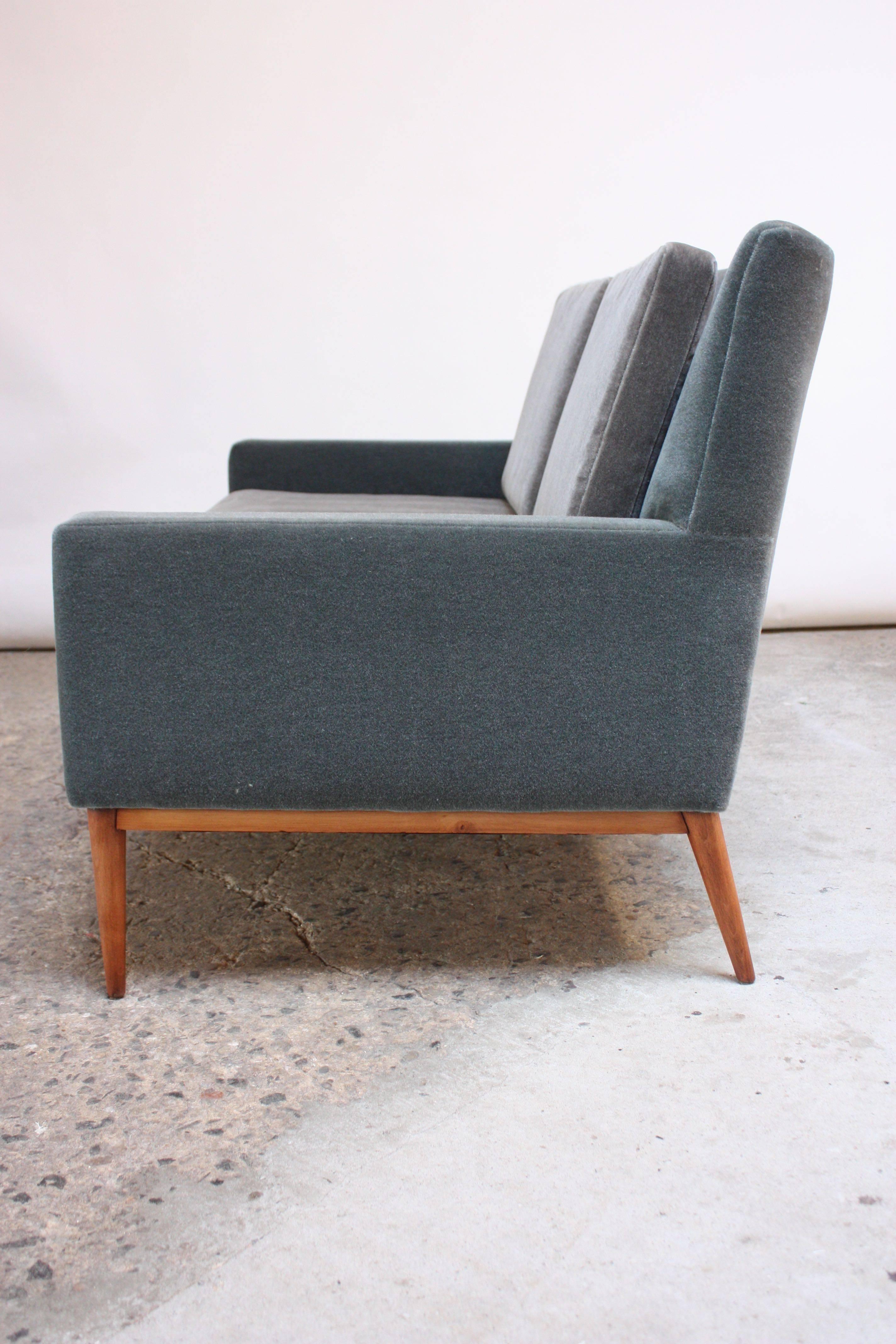 Paul McCobb for Directional Settee in Maple and Mohair 1