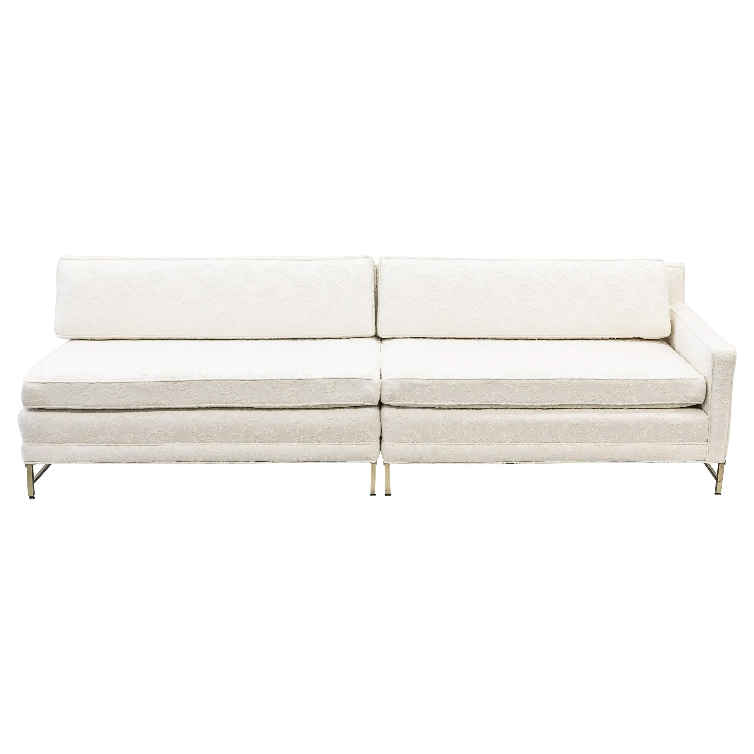 white sectional couch