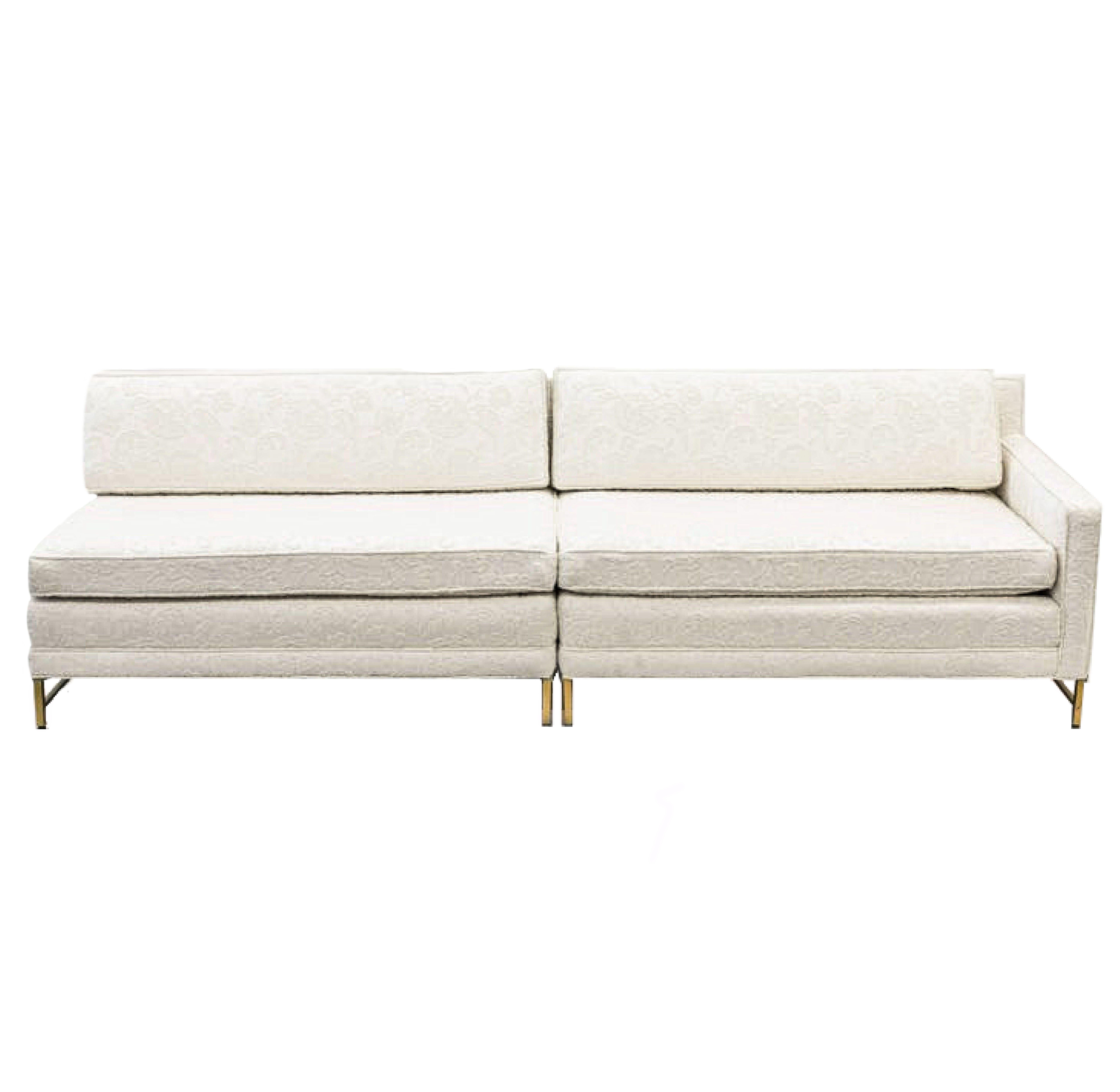 white sectional couch