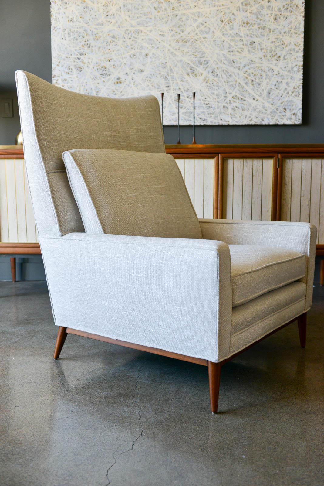 Mid-Century Modern Paul McCobb for Directional Wingback Lounge Chair Model 314, circa 1955