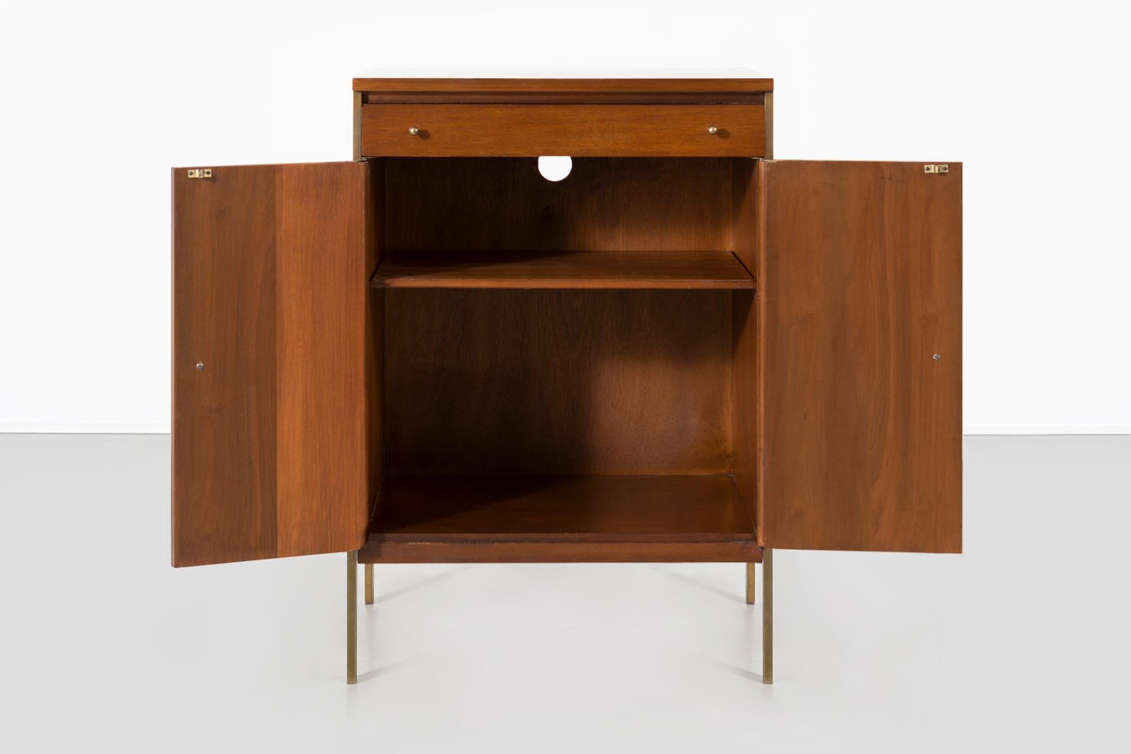 Mid-Century Modern Paul McCobb for H. Sacks and Sons Connoisseur Collection Walnut Cabinet