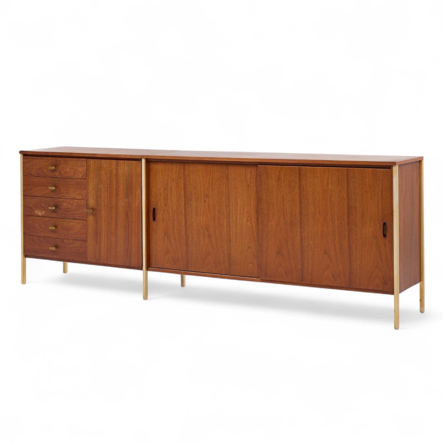 Mid-Century Modern Paul McCobb for H. Sacks & Sons Connoisseur Collection Walnut Credenza For Sale