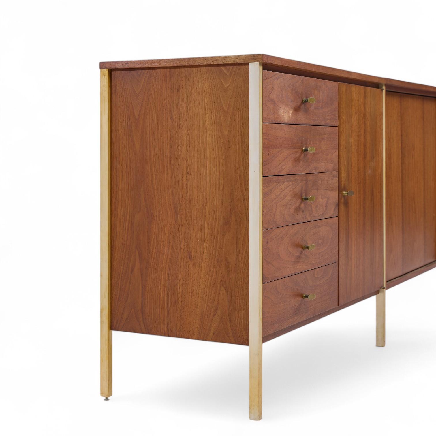 American Paul McCobb for H. Sacks & Sons Connoisseur Collection Walnut Credenza For Sale