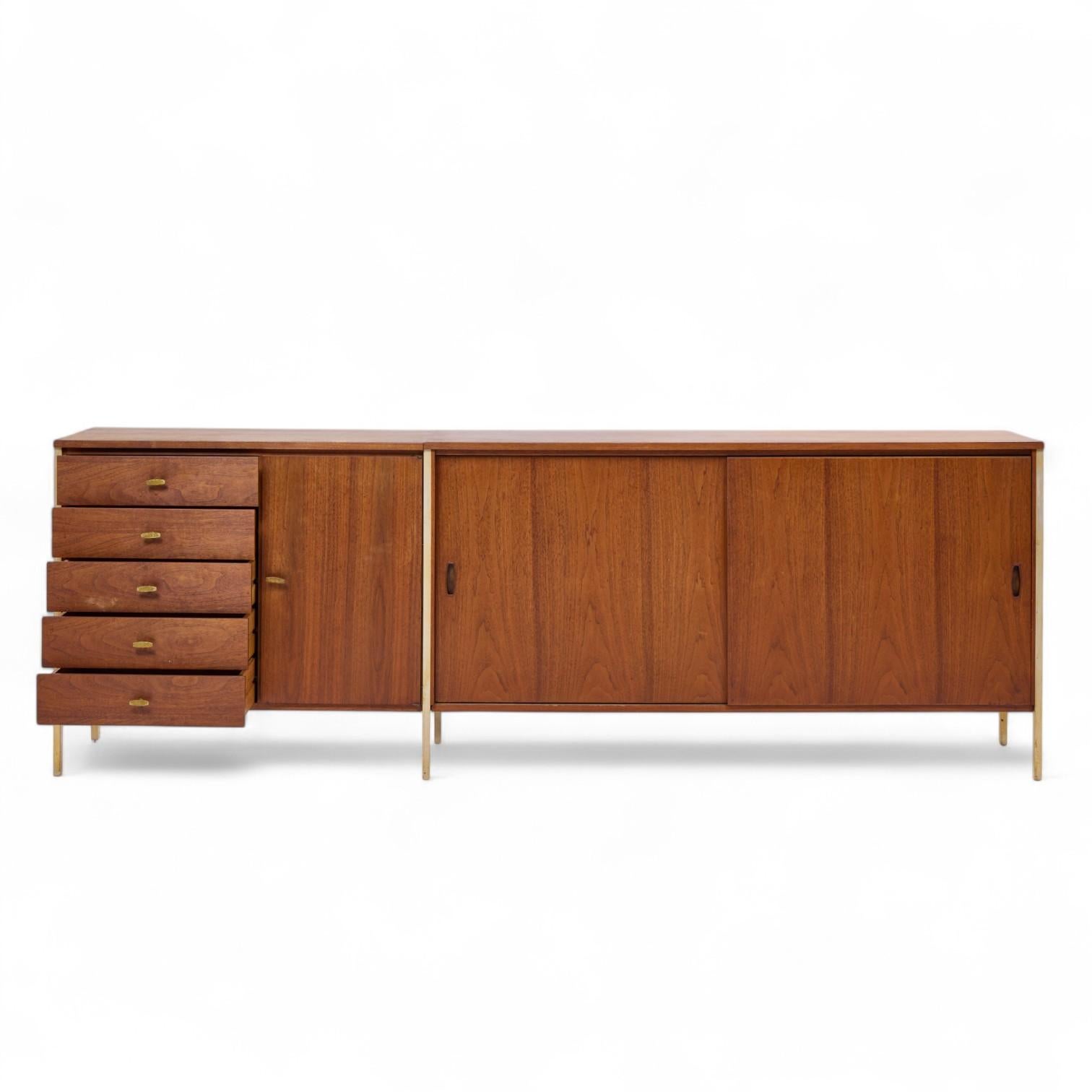 20th Century Paul McCobb for H. Sacks & Sons Connoisseur Collection Walnut Credenza For Sale