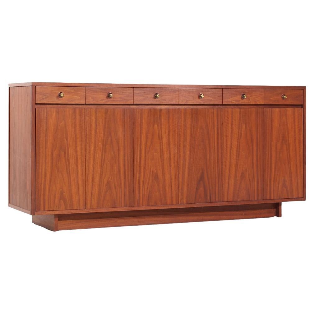 Paul McCobb for H Sacks & Sons Mid Century 14 Drawer Walnut Dresser For Sale