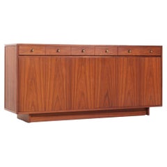 Paul McCobb for H Sacks & Sons Mid Century 14 Drawer Walnut Dresser