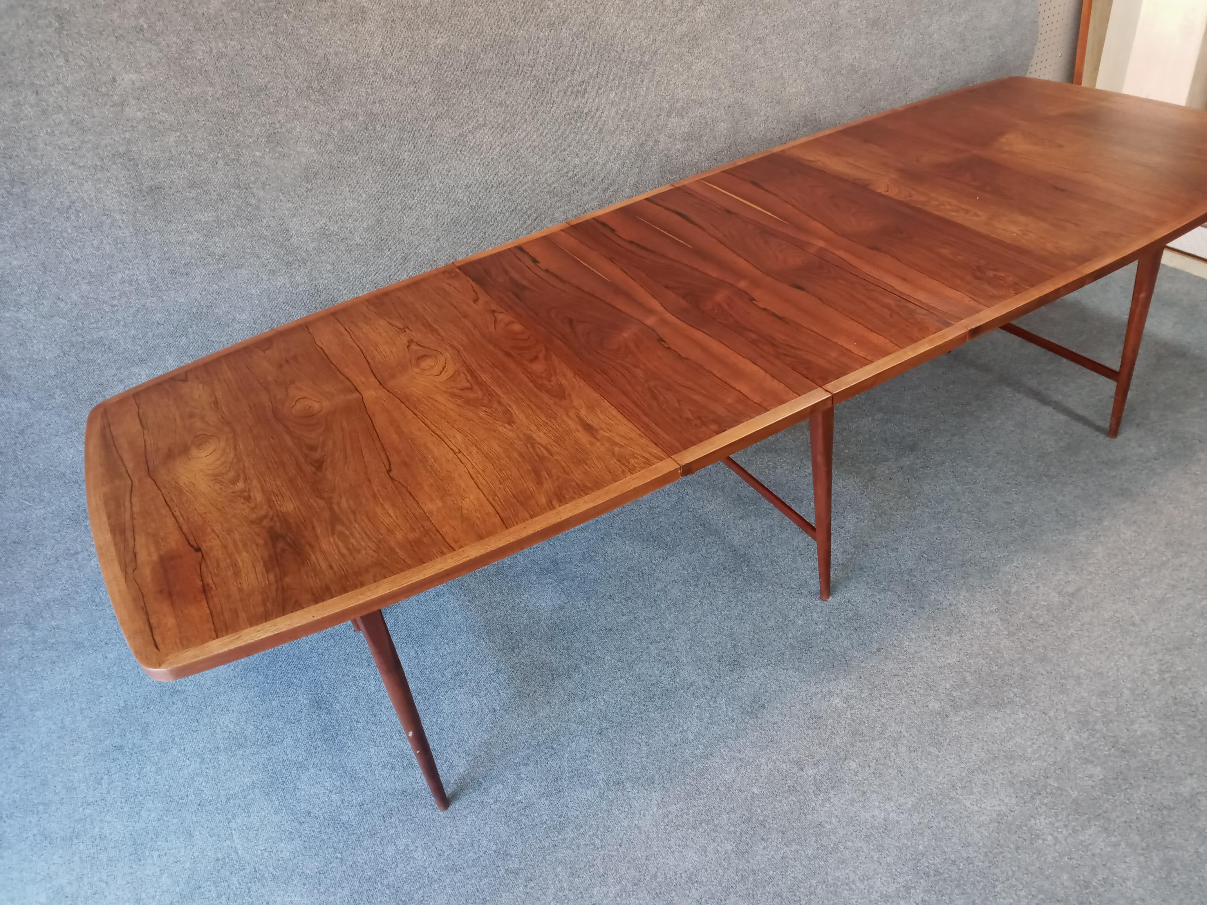 Mid-Century Modern Paul McCobb for Lane Delineator Dining Table with 3 Inserts and Center Leg