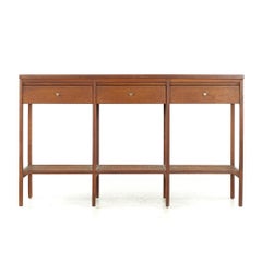 Paul McCobb for Lane Delineator Midcentury Rosewood and Cane Console Table